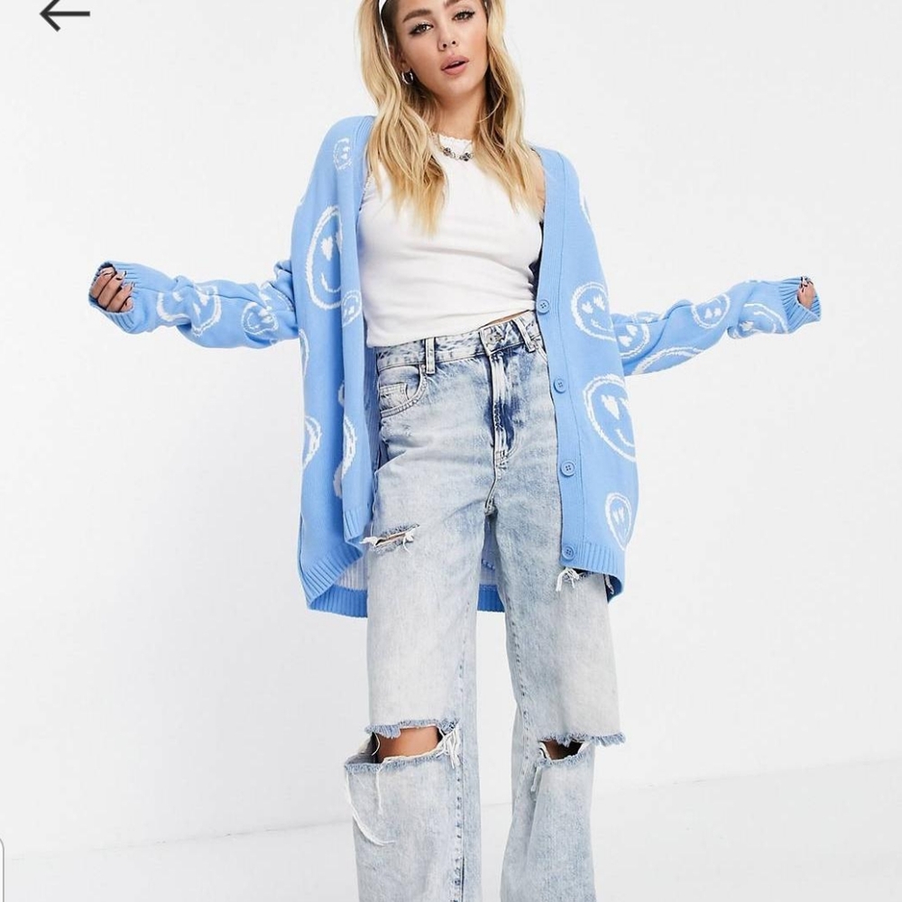 Asos smiley faces cardigan - Picture 2 of 5